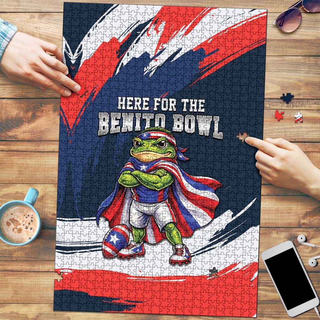 Benito Bowl Puerto Rican Football Puzzle Coquí Frog Puerto Rican