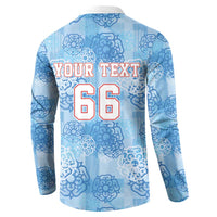 Custom World Football 2026 England Button Sweatshirt Three Lions and Tudor Rose Pattern
