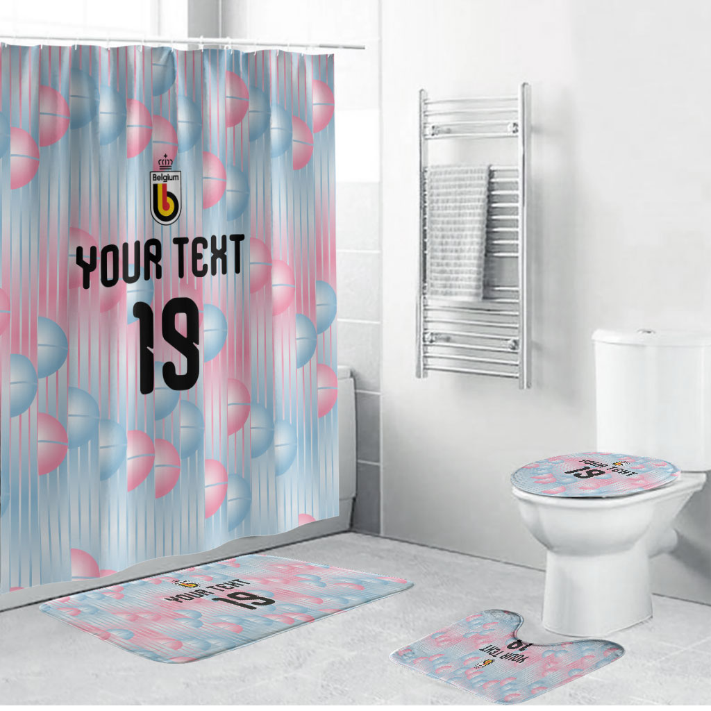 Custom World Football 2026 Belgium Bathroom Set Belgian The Red Devils Champions