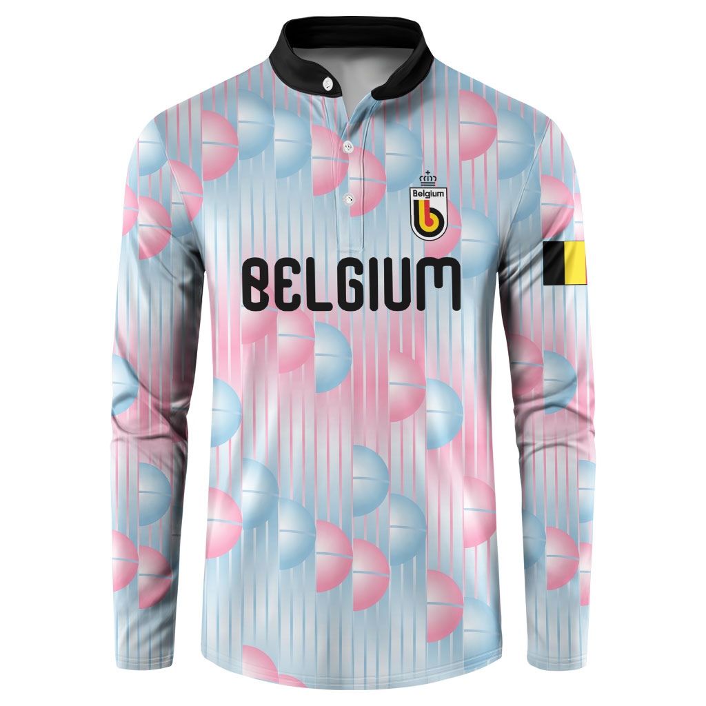 Custom World Football 2026 Belgium Button Sweatshirt Belgian The Red Devils Champions