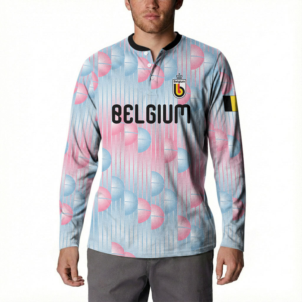 Custom World Football 2026 Belgium Button Sweatshirt Belgian The Red Devils Champions
