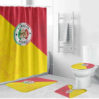 Italy Sicilia Bathroom Set Triskeles With Lemons - Wonder Print Shop