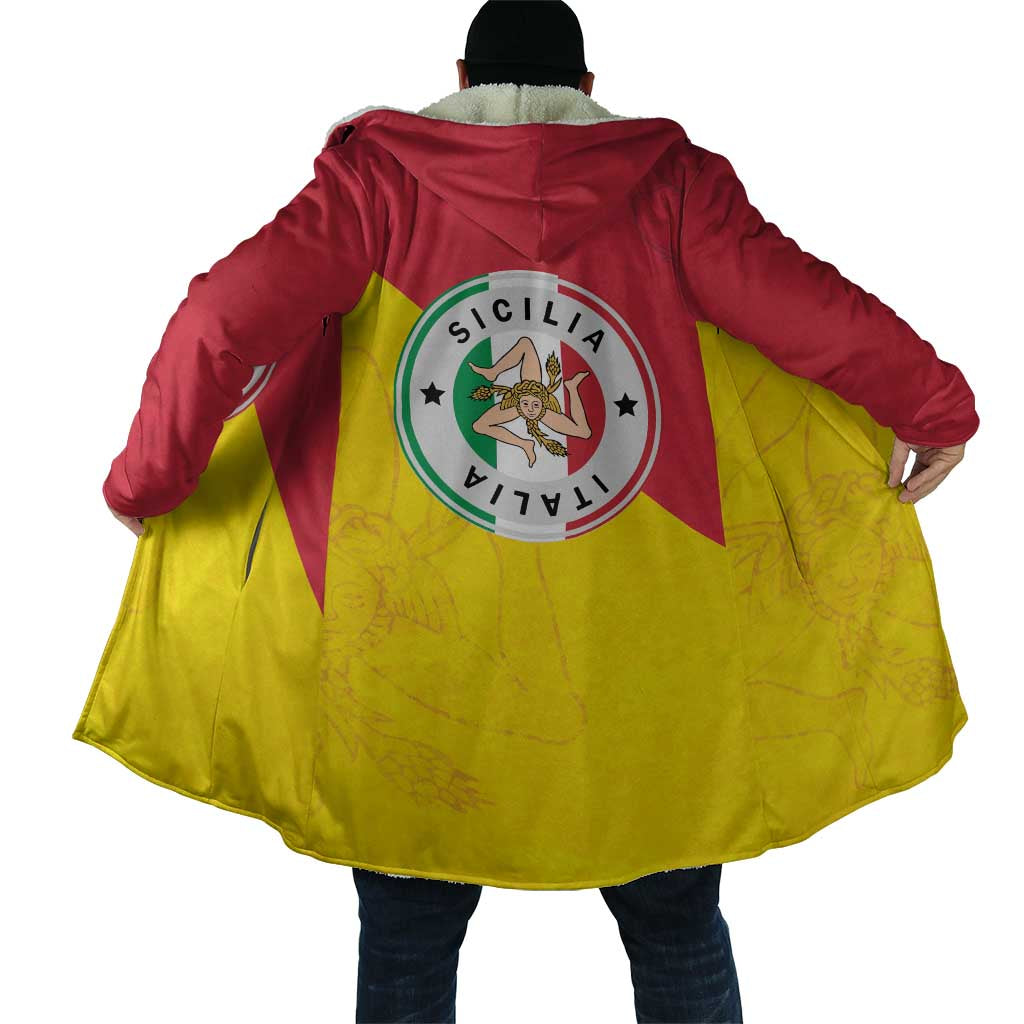 Italy Sicilia Cloak Triskeles With Lemons - Wonder Print Shop