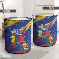 Venezuela Flag Day Laundry Basket 220th Anniversary Heritage Pride