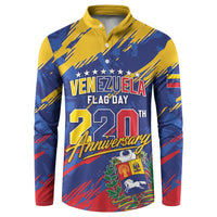 Personalized Venezuela Flag Day Button Sweatshirt 220th Anniversary Heritage Pride