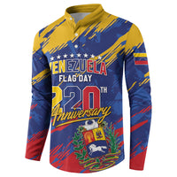 Personalized Venezuela Flag Day Button Sweatshirt 220th Anniversary Heritage Pride