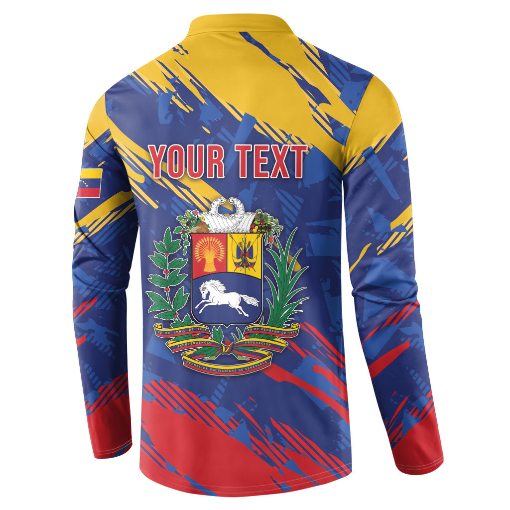 Personalized Venezuela Flag Day Button Sweatshirt 220th Anniversary Heritage Pride