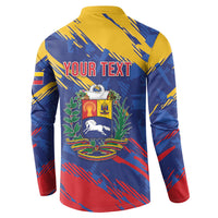 Personalized Venezuela Flag Day Button Sweatshirt 220th Anniversary Heritage Pride