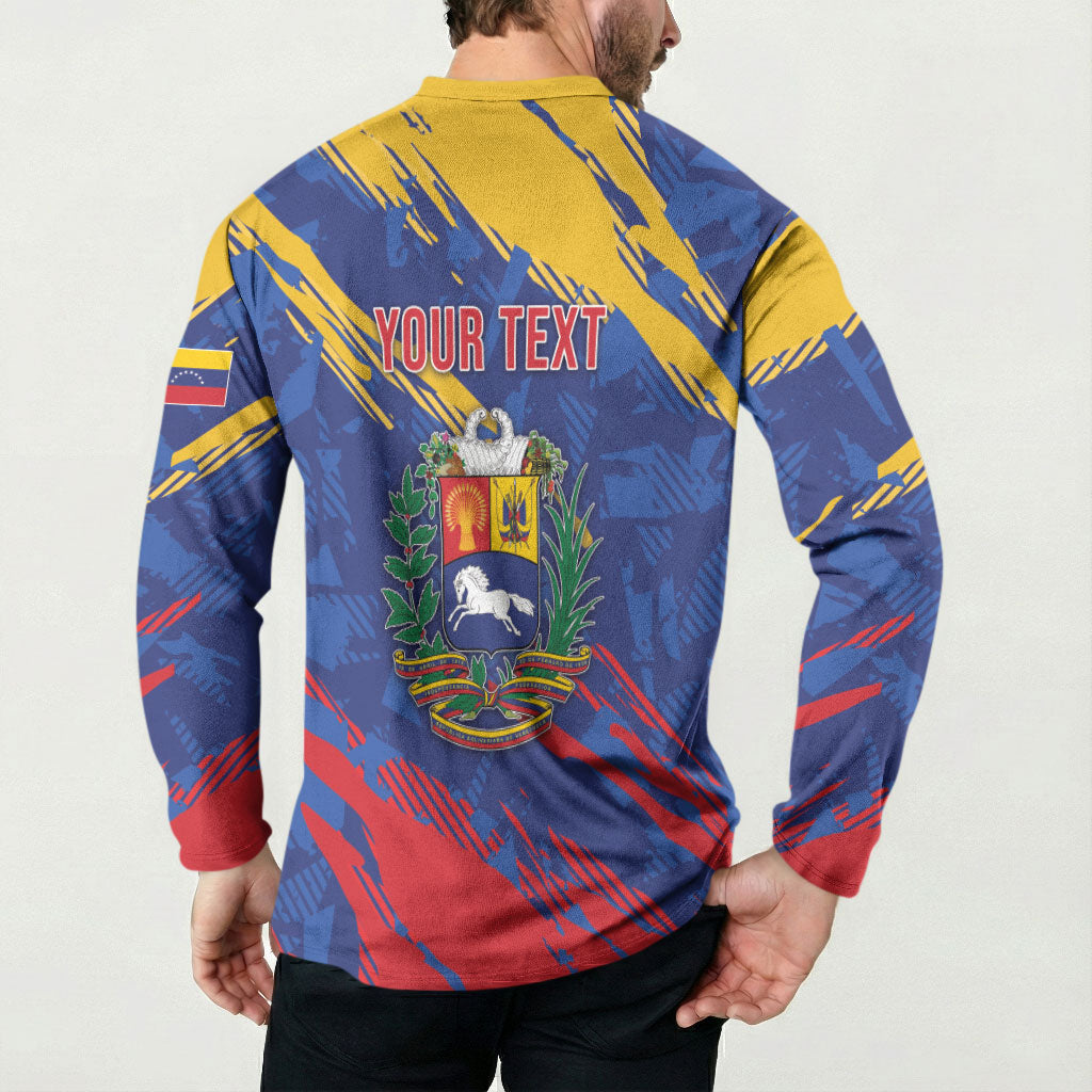 Personalized Venezuela Flag Day Button Sweatshirt 220th Anniversary Heritage Pride
