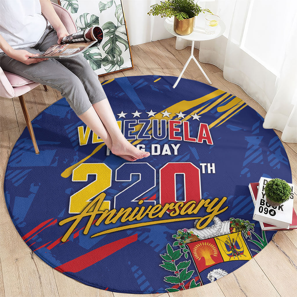 Venezuela Flag Day Round Carpet 220th Anniversary Heritage Pride