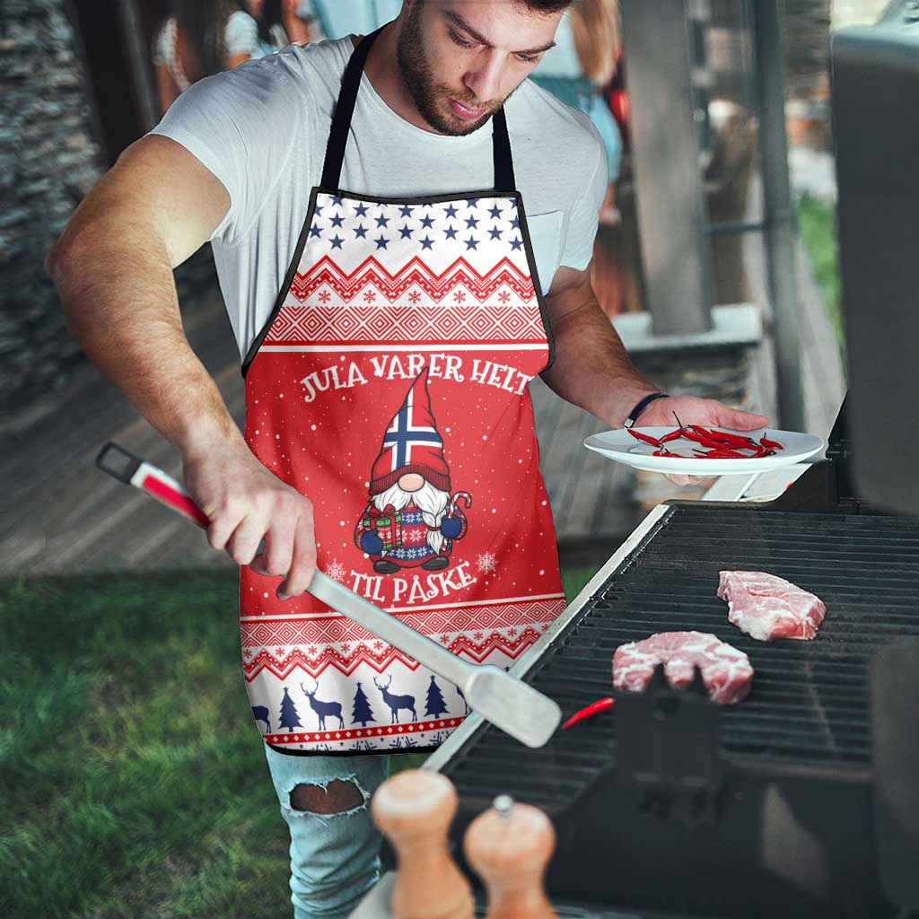 Norway Christmas Apron Lovely Nordic Gnome - Wonder Print Shop