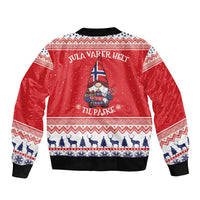 Norway Christmas Bomber Jacket Lovely Nordic Gnome - Wonder Print Shop
