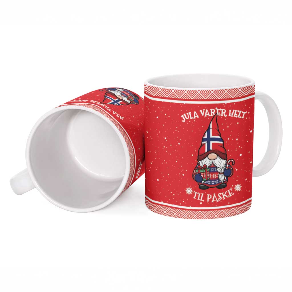 Norway Christmas Ceramic Mug Lovely Nordic Gnome - Wonder Print Shop