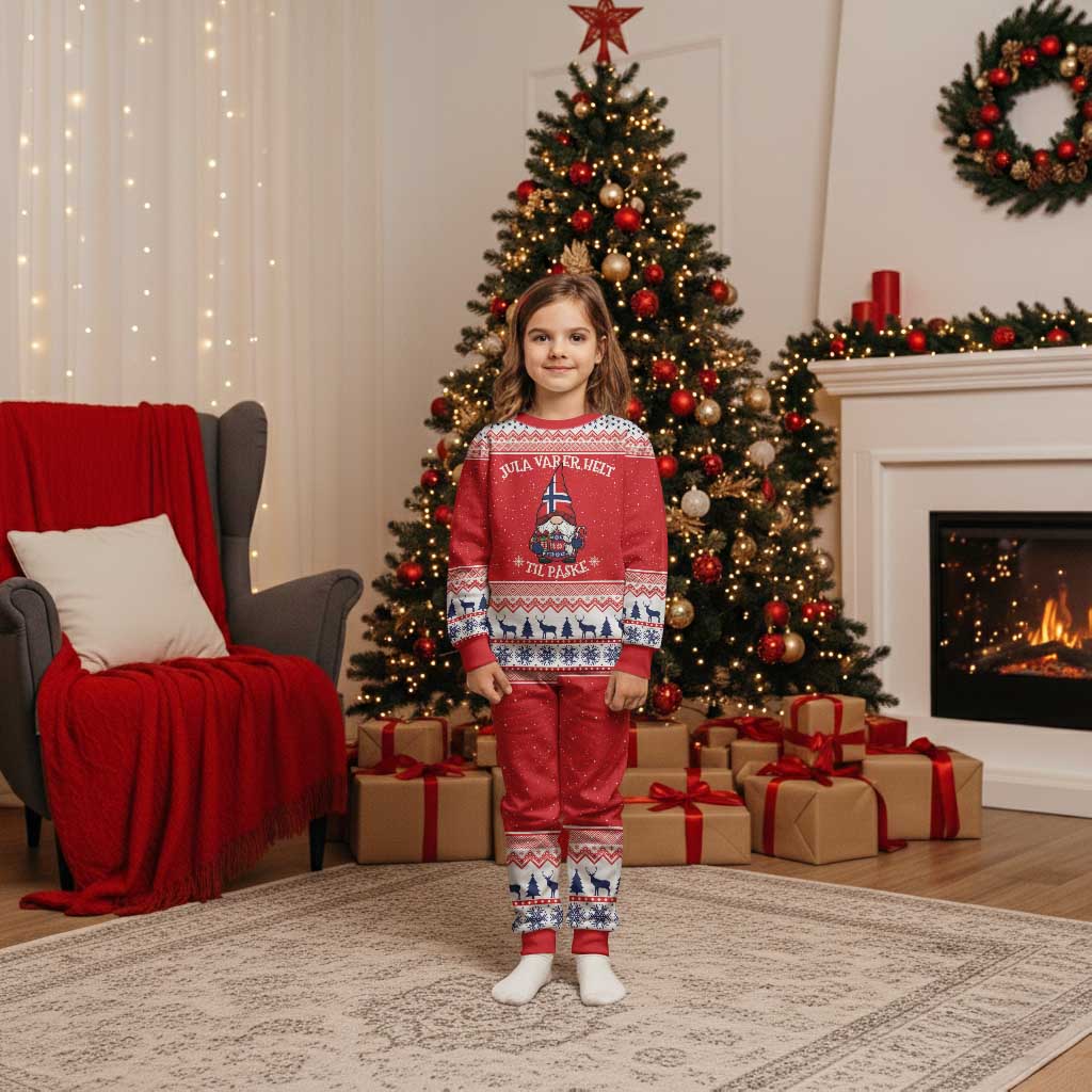 Norway Christmas Pajama Set Lovely Nordic Gnome - Wonder Print Shop
