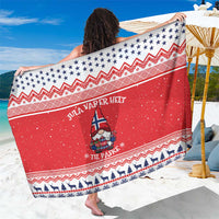 Norway Christmas Sarong Lovely Nordic Gnome - Wonder Print Shop