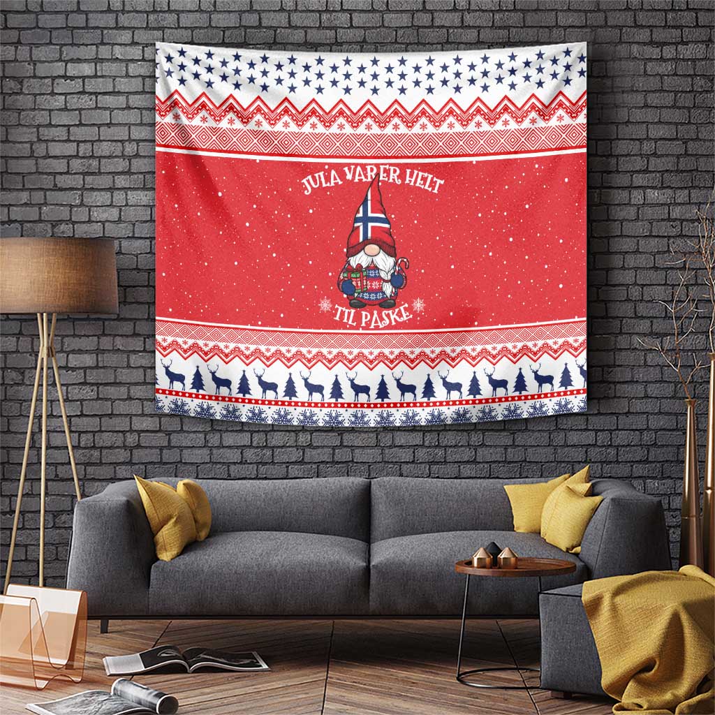 Norway Christmas Tapestry Lovely Nordic Gnome - Wonder Print Shop