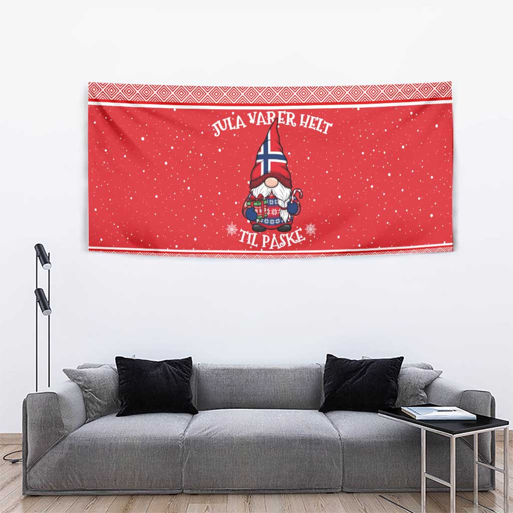 Norway Christmas Tapestry Lovely Nordic Gnome - Wonder Print Shop