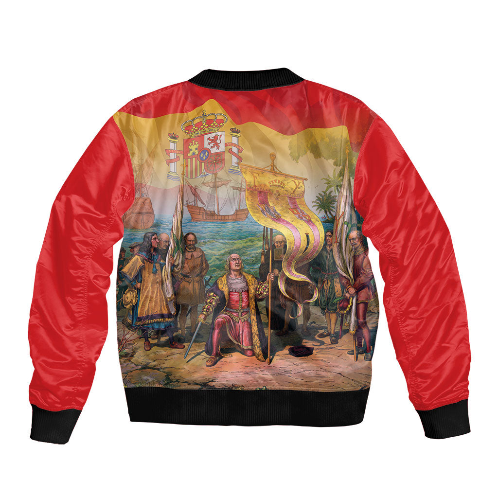 Spain National Day Bomber Jacket Christopher Columbus Discovery 1492