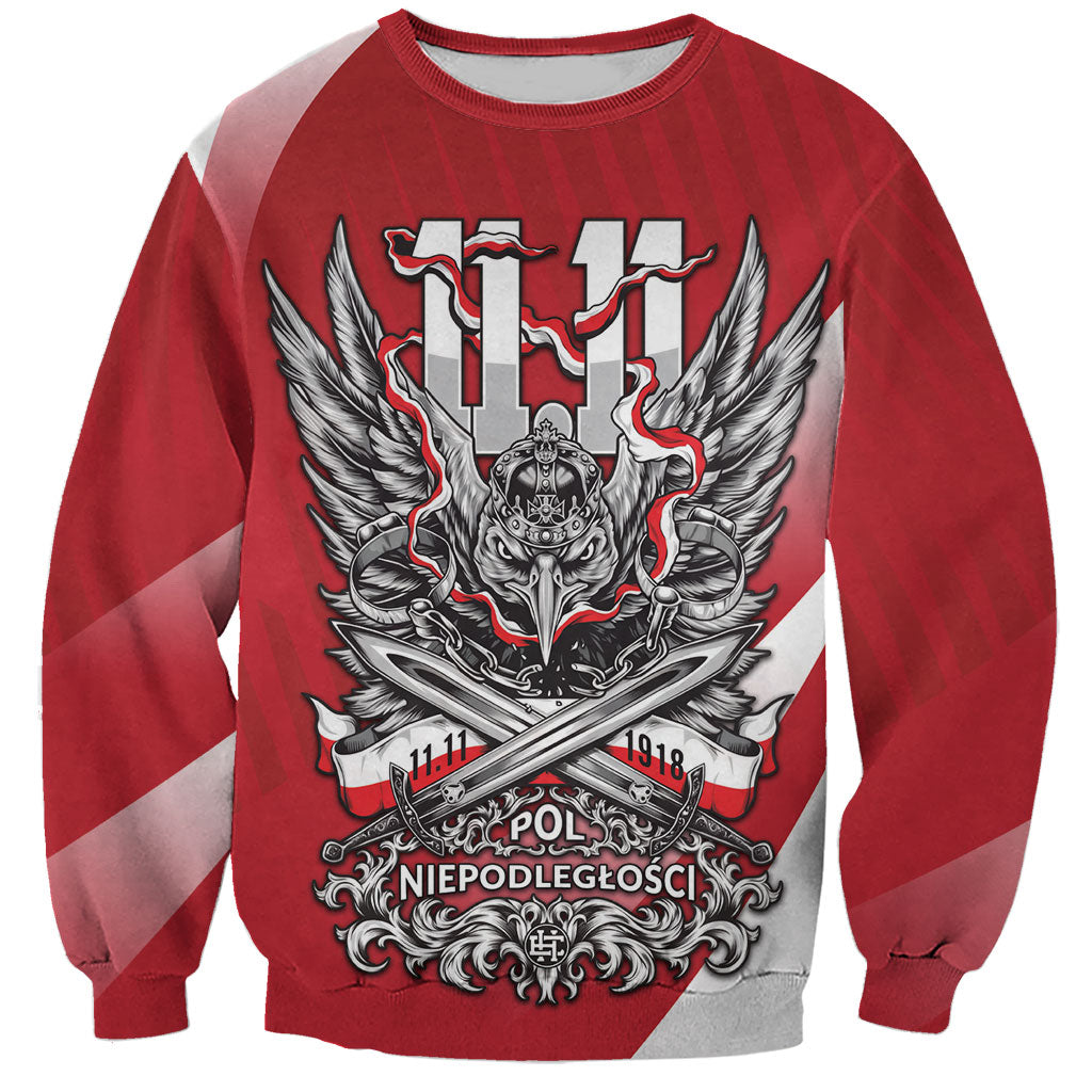 Poland Independence Day Sweatshirt Polska Niepodleglosci White Eagle