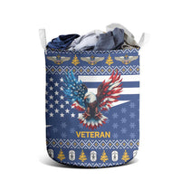 US Navy 250th Anniversary Veteran Laundry Basket - Wonder Print Shop