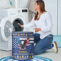 US Navy 250th Anniversary Veteran Laundry Basket - Wonder Print Shop