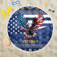 US Navy 250th Anniversary Veteran Beach Blanket - Wonder Print Shop