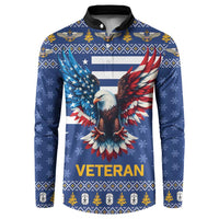 US Navy 250th Anniversary Veteran Button Sweatshirt - Wonder Print Shop
