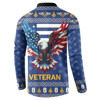 US Navy 250th Anniversary Veteran Button Sweatshirt - Wonder Print Shop