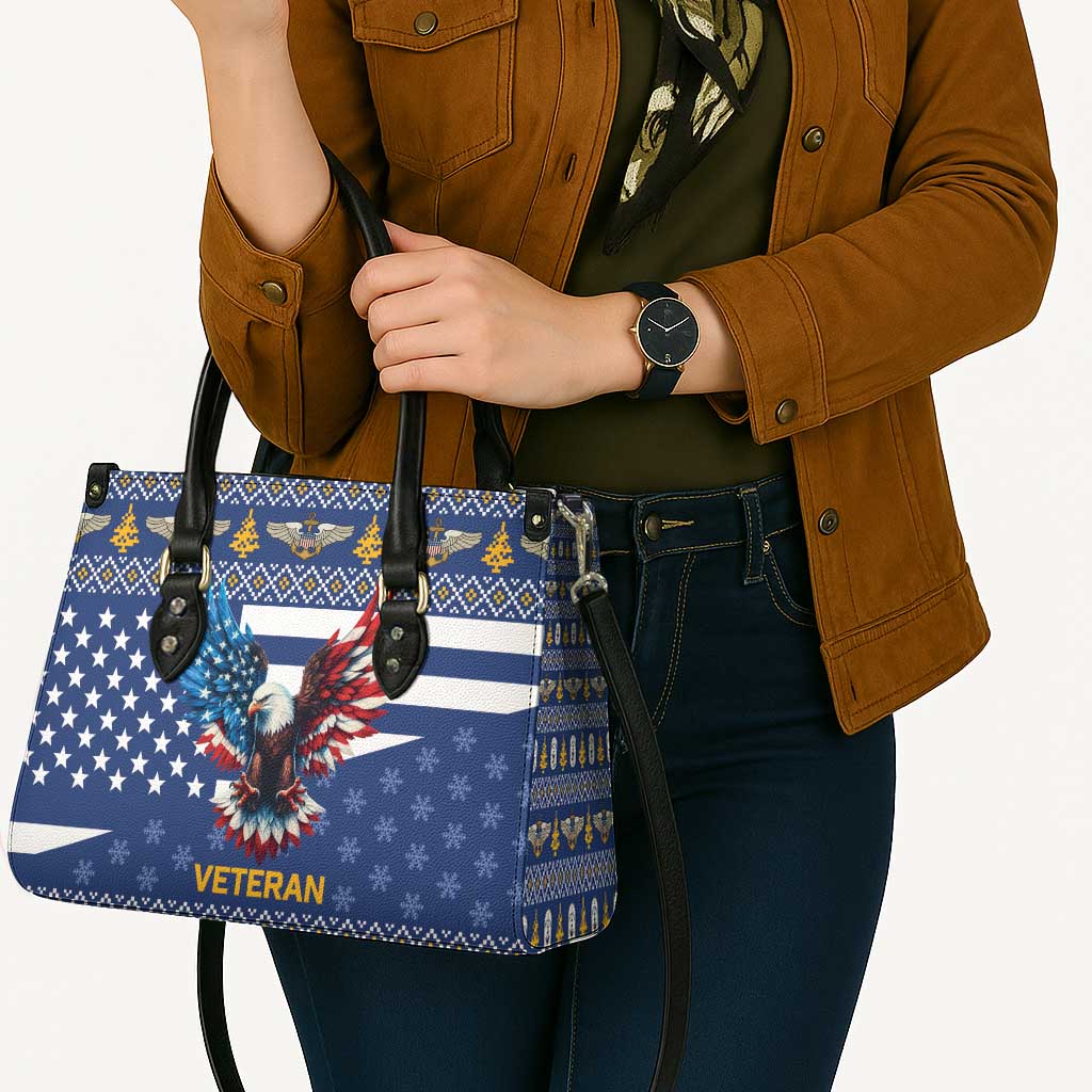 US Navy 250th Anniversary Veteran Leather Bag - Wonder Print Shop