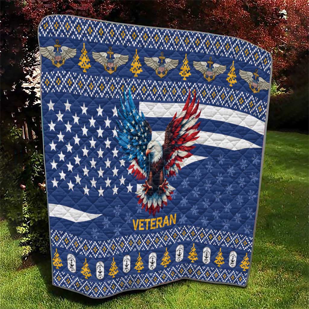 US Navy 250th Anniversary Veteran Quilt - Wonder Print Shop