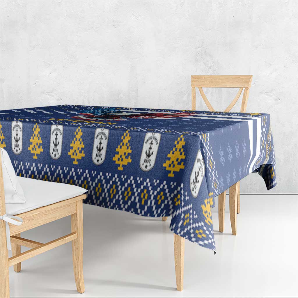 US Navy 250th Anniversary Veteran Tablecloth - Wonder Print Shop