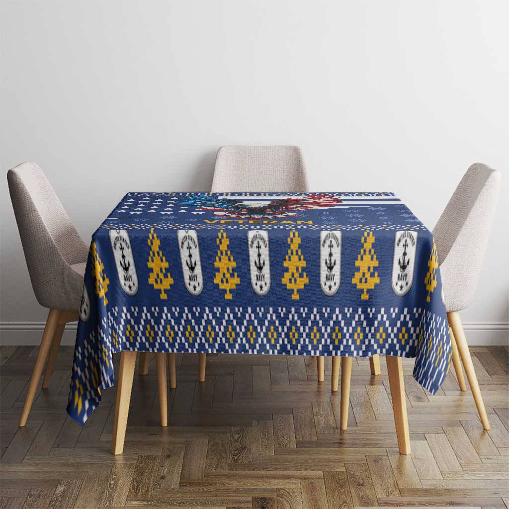 US Navy 250th Anniversary Veteran Tablecloth - Wonder Print Shop