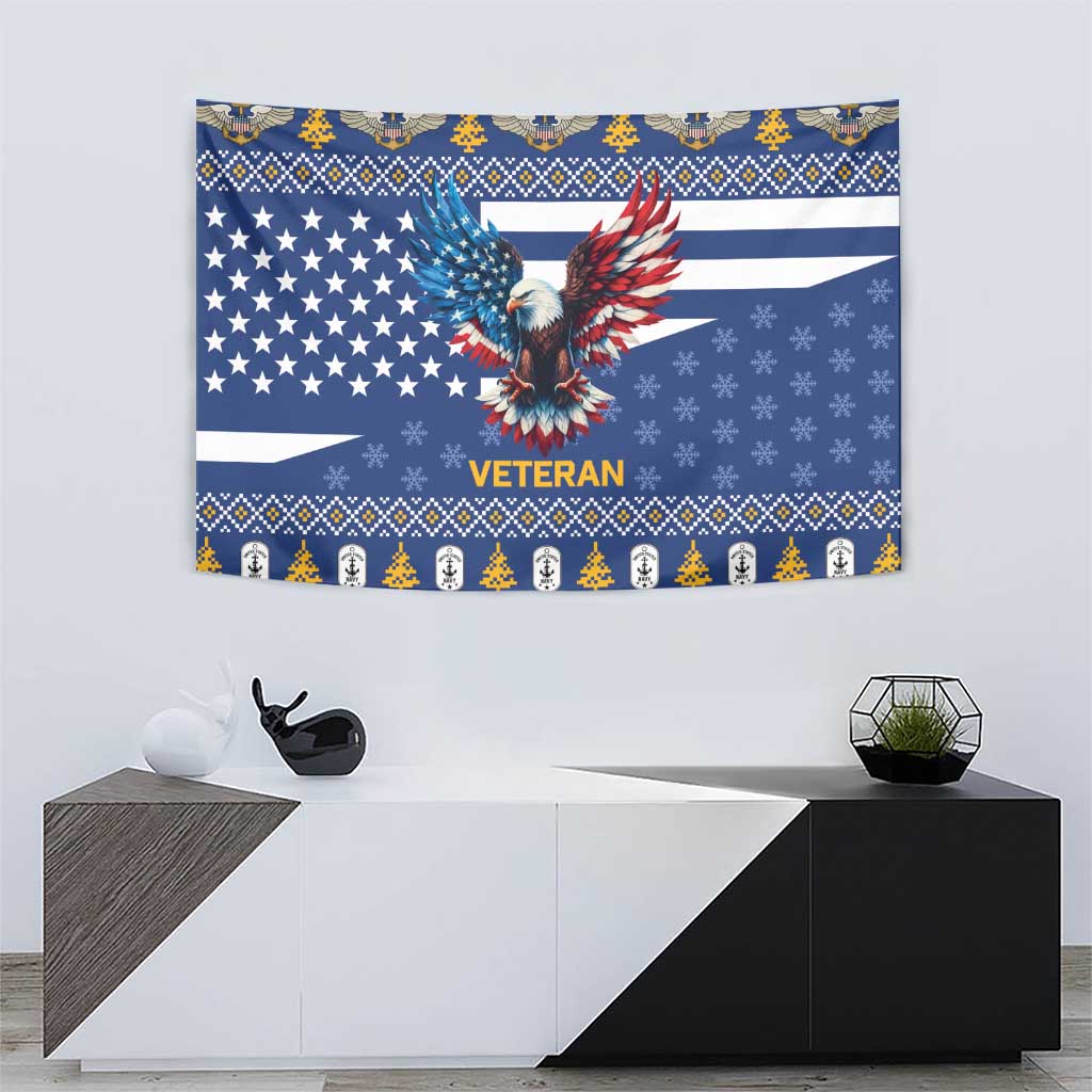 US Navy 250th Anniversary Veteran Tapestry - Wonder Print Shop