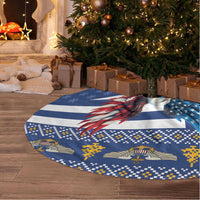 US Navy 250th Anniversary Veteran Tree Skirt - Wonder Print Shop