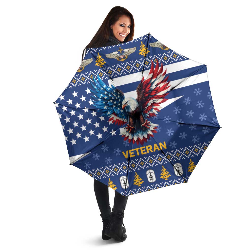 US Navy 250th Anniversary Veteran Umbrella - Wonder Print Shop