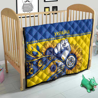 Ukraine Sunflowers Hand Quilt with Ukrainian Folk Pattern - Wonder Print Shop
