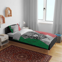 Mexico Aztec Warrior Goddess Bedding Set Aztec Tribal Skull Tricolor Armor
