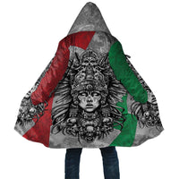 Mexico Aztec Warrior Goddess Cloak Aztec Tribal Skull Tricolor Armor