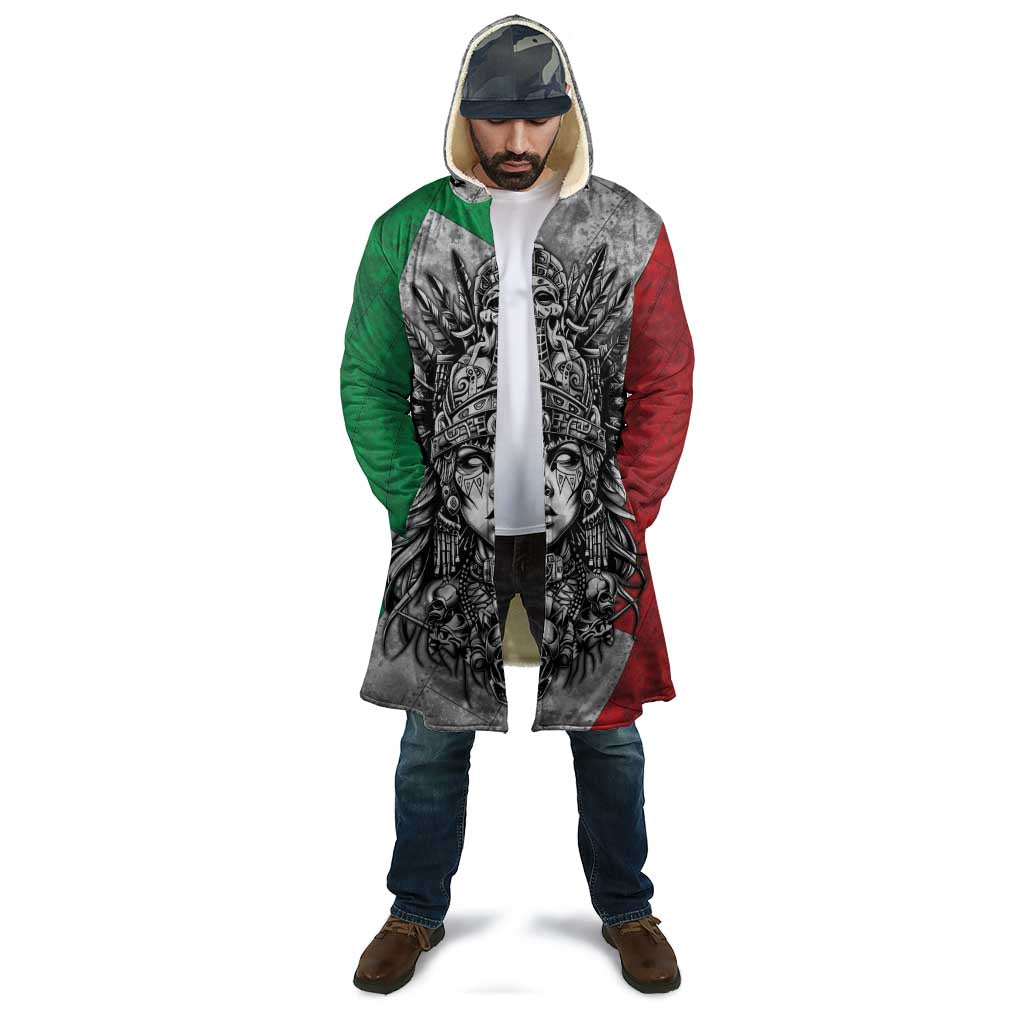Mexico Aztec Warrior Goddess Cloak Aztec Tribal Skull Tricolor Armor