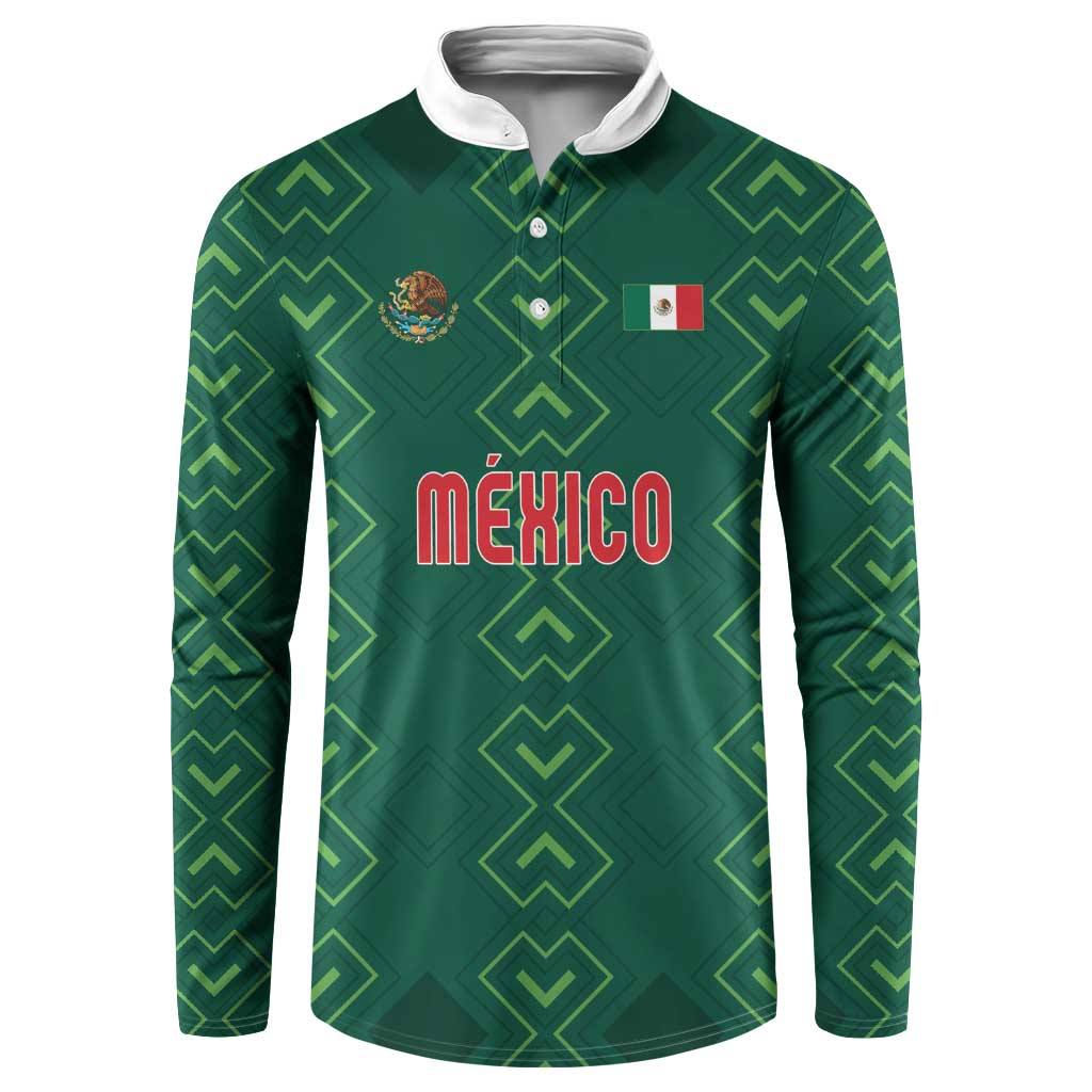 Custom Mexico Football Button Sweatshirt Go Champions Mexico