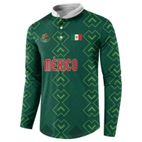 Custom Mexico Football Button Sweatshirt Go Champions Mexico