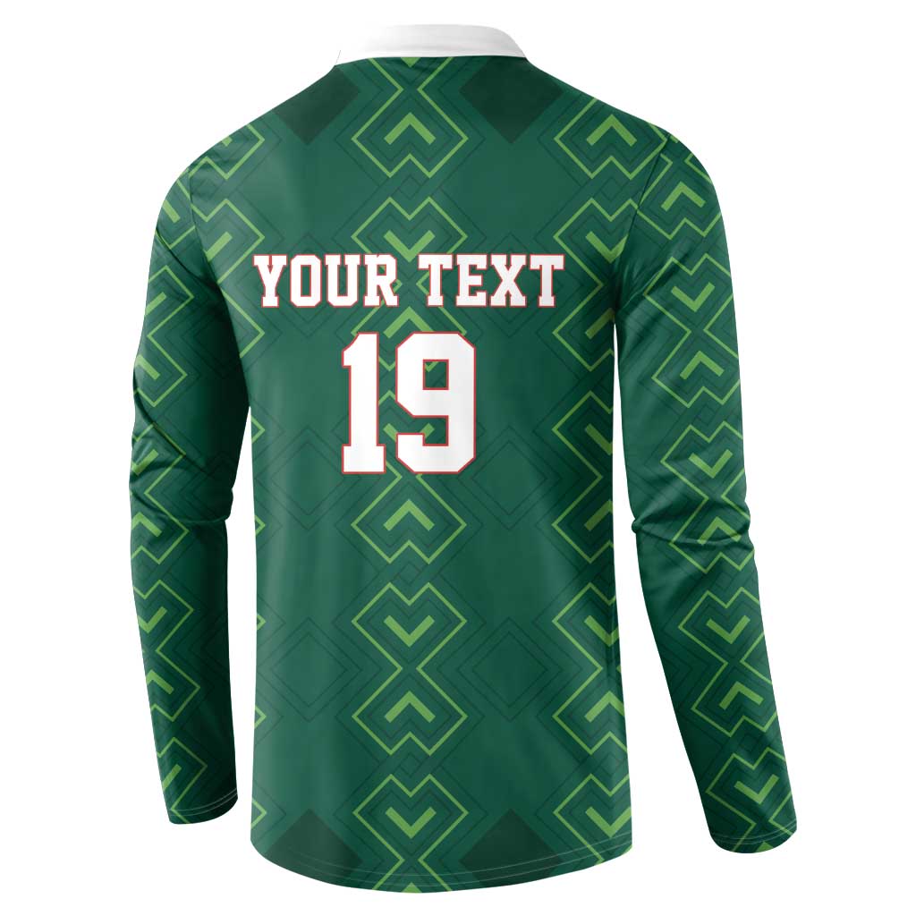 Custom Mexico Football Button Sweatshirt Go Champions Mexico