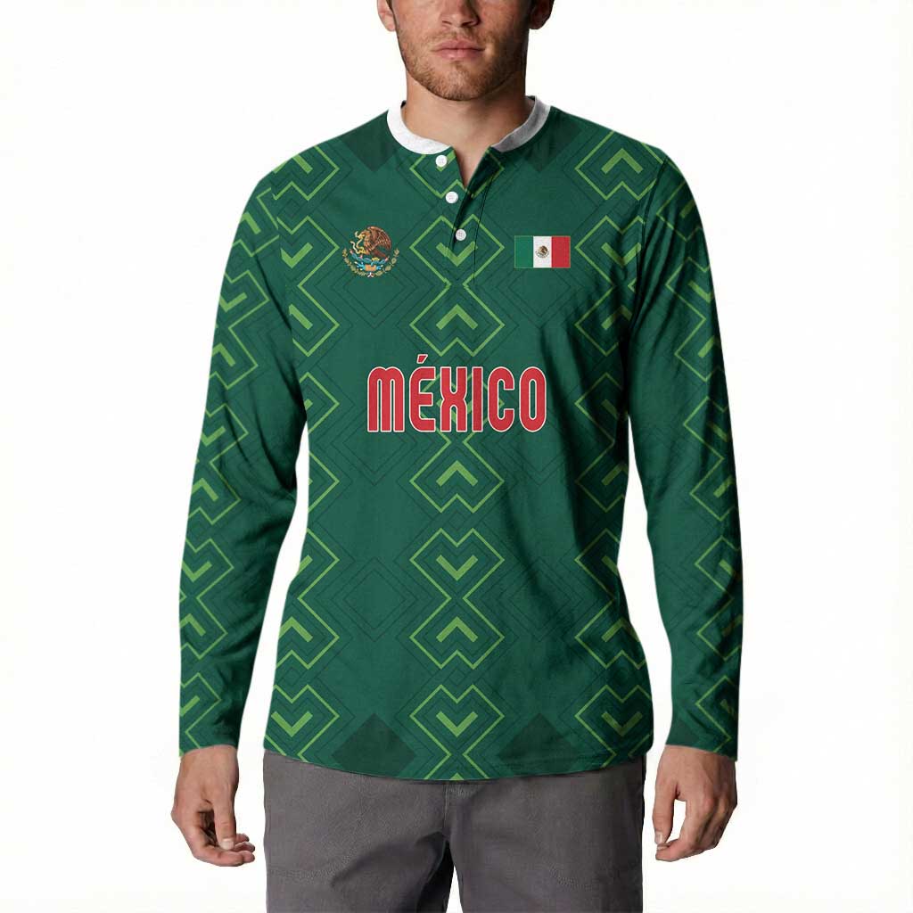 Custom Mexico Football Button Sweatshirt Go Champions Mexico