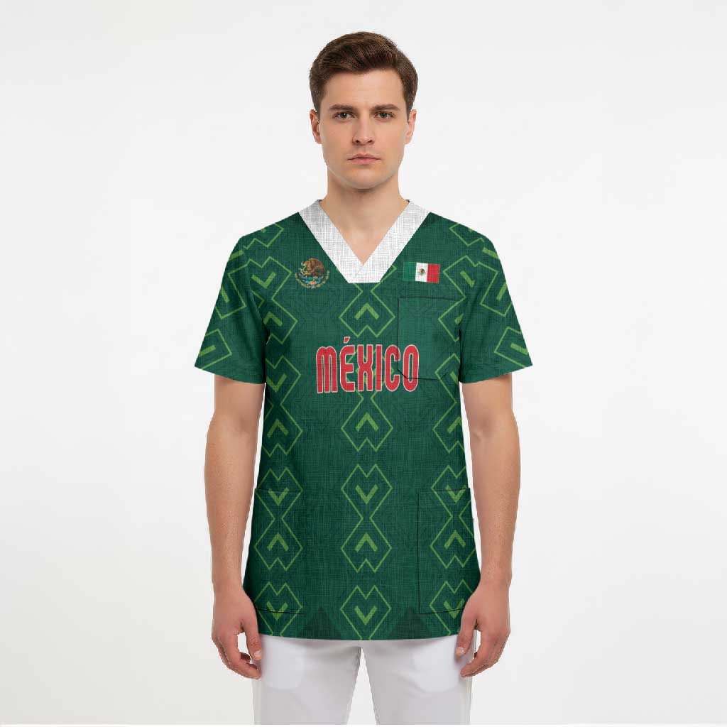 Custom Mexico Football Scrub Top Go Champions Mexico