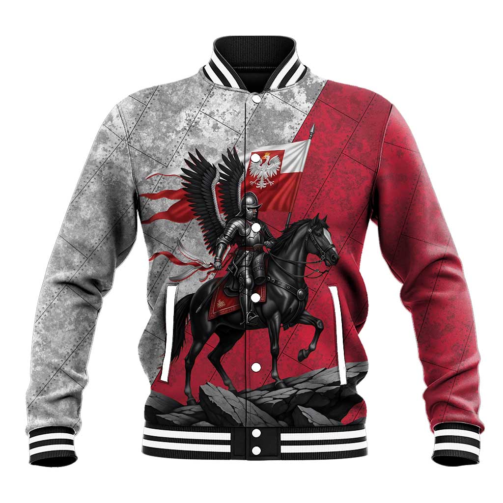 Poland Winged Hussar Warrior Baseball Jacket Polska Flag Armor Spirit
