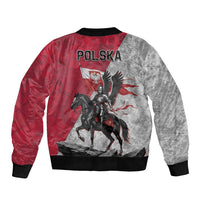Poland Winged Hussar Warrior Bomber Jacket Polska Flag Armor Spirit