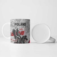Poland Winged Hussar Warrior Ceramic Mug Polska Flag Armor Spirit