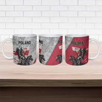 Poland Winged Hussar Warrior Ceramic Mug Polska Flag Armor Spirit