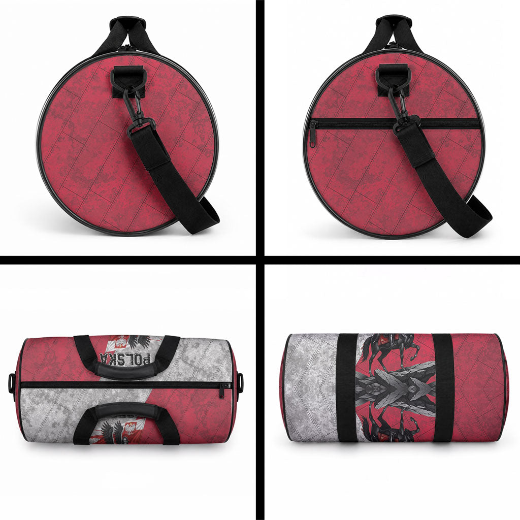 Poland Winged Hussar Warrior Duffle Bag Polska Flag Armor Spirit