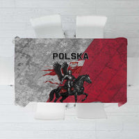 Poland Winged Hussar Warrior Tablecloth Polska Flag Armor Spirit